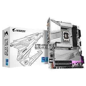 Placa Mãe Gigabyte Z790 Aorus Elite AX ICE Wi-Fi LGA 1700 ATX DDR5