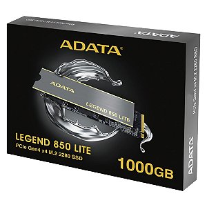 SSD 1TB Adata Legend 850 Lite M.2 2280 5000MBs/3200MBs - ALEG-850L-1000GCS