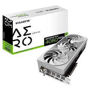 Placa de Video Gigabyte GeForce RTX 4080 Super Aero OC 16GB GDDR6X 256 bit - GV-N408SAERO OC-16GD