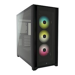 Gabinete Gamer Corsair Icue 5000X RGB Mid Tower - CC-9011212-WW