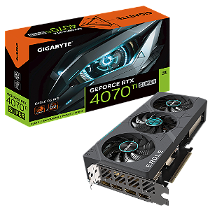 Placa de Video Gigabyte GeForce RTX 4070 Ti SUPER EAGLE OC 16G 16GB GDDR6X 256 bit - GV-N407TSEAGLE OC-16GD