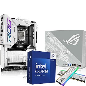 Kit Upgrade Intel Core I9 14900K + Placa Mãe ASUS ROG Maximus Z790 Formula LGA 1700 ATX DDR5 + Memória Adata XPG Lancer Blade RGB Branca 32GB (2x16GB) DDR5 6400Mhz C32 - AX5U6400C3216G-SLABRWH