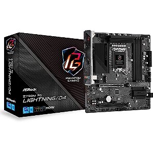 Placa Mãe ASRock Z790M PG Lightning/D4 DDR4 LGA 1700 MATX