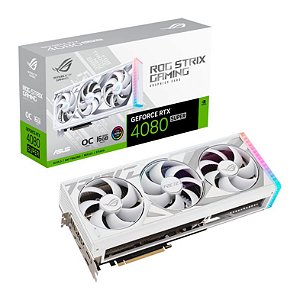 Placa de Video Asus RTX 4080 Super ROG Strix White 16GB GDDR6X 256 bit - ROG-STRIX-RTX4080S-O16G-WHITE