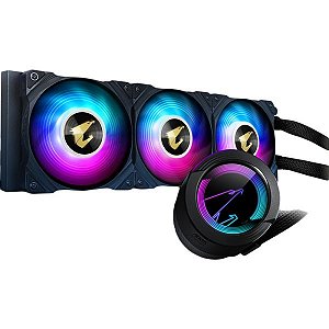 WaterCooler Gigabyte Aorus WATERFORCE 360 com Display RGB 360MM - AORUS-WATERFORCE-360