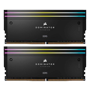 Memória RAM Corsair Dominator Titanium RGB 32GB (2x16GB) DDR5 6400MHz - CMP32GX5M2B6400C32
