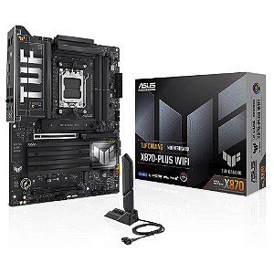 Placa Mãe ASUS TUF Gaming X870-PLUS Wi-Fi DDR5 AM5 ATX