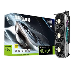 Placa de Video Zotac GeForce RTX 4070 Ti Trinity OC 16GB GDDR6X 256 bit - ZT-D40710J-10P