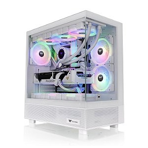 Gabinete Gamer Thermaltake View 270 TG ARGB Plus Snow Lateral de vidro Temperado - CA-1Y7-00M6WN-00
