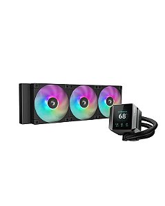 WaterCooler Deepcool Mystique ARGB 360 Tela LCD Black 360MM - R-LX750-BKADSNC-G-1