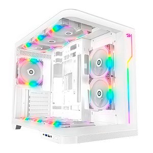 Gabinete Gamer Redragon Wideload Extreme Vidro Curvado Branco - CA-605W