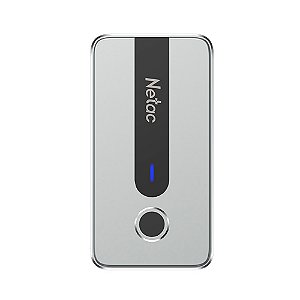 SSD 1TB NETAC Z11 Externo USB Type-C 3.2 550Mbs/480Mbs Prata - NT01Z11-001T-32SL