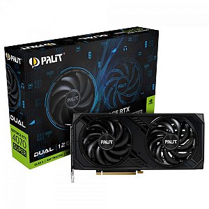 Placa de Video Palit GeForce RTX 4070 Super Dual 12GB GDDR6X 192 bit - NED407S019K9-1043D