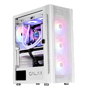 Gabinete Gamer Galax Revolution-06 White Mid Tower Vidro Temperado 4 Fans RGB - CGG6AGWA4B0