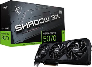 Placa de Video MSI GeForce RTX 5070 12G SHADOW 3X OC 12GB GDDR7 192 bit - 912-V532-008