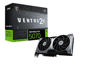Gk Info Store Placa de Video MSI GeForce RTX 5070 12G VENTUS 2X OC 12GB GDDR7 192 bit - 912-V532-009 image
