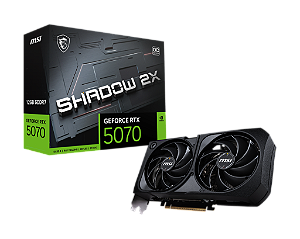 Gk Info Store Placa de Video MSI GeForce RTX 5070 12G SHADOW 2X OC 12GB GDDR7 192 bit - 912-V532-011 image