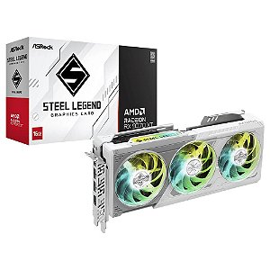Gk Info Store Placa de Video AsRock Radeon RX 9070 XT Steel Legend 16GB GDDR6 256-Bit RDNA 4 - 90-GA5DZZ-00UANF image
