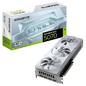 Gk Info Store Placa de Video Gigabyte GeForce RTX 5070 Eagle OC Ice SFF 12GB GDDR7 192 bit - GV-N5070EAGLEOC ICE-12GD image