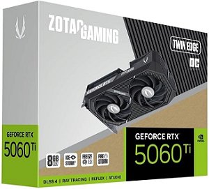 Gk Info Store Placa de Video Zotac GeForce RTX 5060 TI TWIN EDGE OC 8GB GDDR7 128 bits - ZT-B50610H-10M image