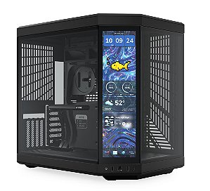 Gabinete Gamer HYTE Y70 Touch Infinite Pitch Tela Touch 14.9 C/ Cabo Riser Usb Type-C Black - CS-HYTE-Y70TTI-BB