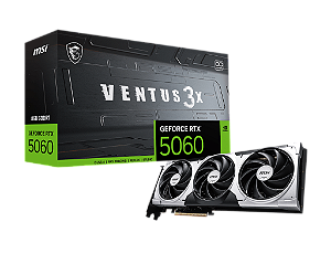 Placa de Video MSI GeForce RTX 5060 Ventus 3X OC 8GB GDDR7 128 bits