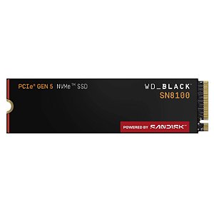 SSD 1TB WD Black SN8100 PCIe 5.0 NVMe 14900MBs/11000MBs - WDS100T1X0M