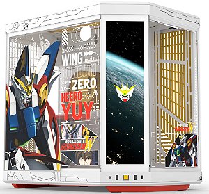Gabinete Gamer HYTE Y70 Gundam Wing Touch Infinite Pitch Tela Touch 14.9 C/ Cabo Riser Usb Type-C - CS-HYTE-Y70TTI-GWING