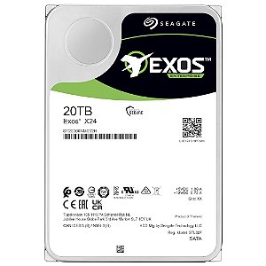 HD 20TB Seagate Exos X24 Enterprise 3.5" 7200RPM 285MB/s SATA III - ST20000NM002H