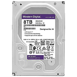 HD 8TB Western Digital Purple 3.5" 5640RPM 256MB SATA III - WD85PURZ