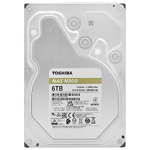 HD Toshiba 6TB N300 Nas 3.5" SATA 3 7200RPM - HDWG760XZSTA