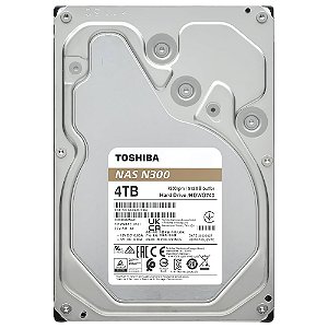 HD Toshiba 4TB N300 Nas 3.5" SATA 3 7200RPM - HDWG740XZSTD