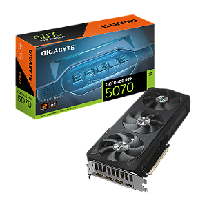 Placa de Video Gigabyte GeForce RTX 5070 Eagle OC 12GB GDDR7 192-bit - GV-N5070EAGLE-OC-12GD