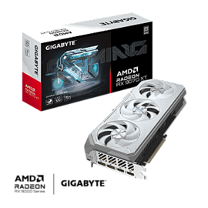 Placa de Video Gigabyte Radeon RX 9070 XT 7Gaming OC ICE 16GB GDDR6 256-bit - GV-R907XGAMINGOCICE-16GD