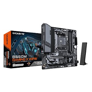 Placa Mãe Gigabyte B550M Gaming X WiFi6 AM4 mATX DDR4