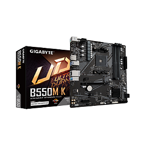 Placa Mãe Gigabyte B550M K AM4 mATX DDR4