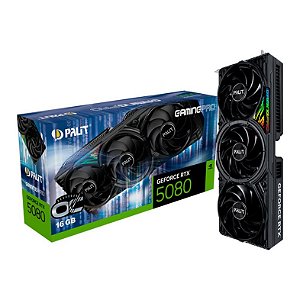 Placa de Video Palit GeForce RTX 5080 GamingPro OC 16GB GDDR7 256 bit - NE75080019T2-GB2031A