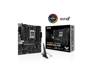 Placa Mãe ASUS TUF Gaming A620M-Plus WiFi AM5 mATX DDR5