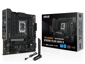 Placa Mãe ASUS TUF Gaming B760M-Plus WiFi II LGA1700 mATX DDR5