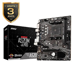 Placa Mãe MSI A520M-A PRO