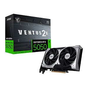 Placa de Video MSI GeForce RTX 5050 Ventus 2X OC 8GB GDDR7 128 bit - G5050-8V2C
