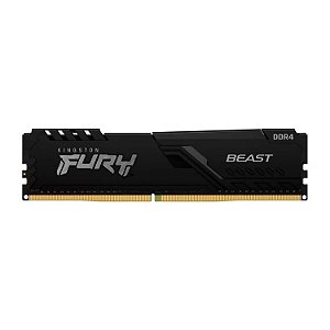 Memória RAM Kingston Fury Beast 8GB DDR4 3200MHz - Preto KF432C16BB/8