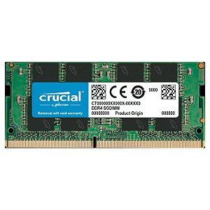 Memória RAM para Notebook Crucial 8GB - DDR4 - 2666mhz - 1x8GB - CT8G4SFRA266