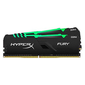 Memória RAM Kingston HyperX Fury RGB 16GB (2x8GB) DDR4 2666MHz - HX426C16FB3AK2/16
