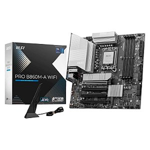 Placa Mãe MSI B860M-A PRO WiFi DDR5 LGA 1851 Micro-ATX