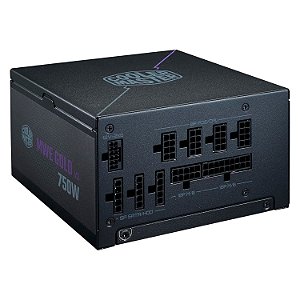 Fonte Cooler Master MWE Bronze 750 V3 MPE-7501-ACAAW-3BUS ATX 750W 80Plus Gold - Preto