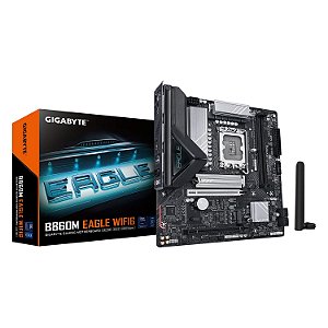 Placa Mãe Gigabyte B860M Eagle WiFi 6 DDR5 LGA 1851 Micro-ATX