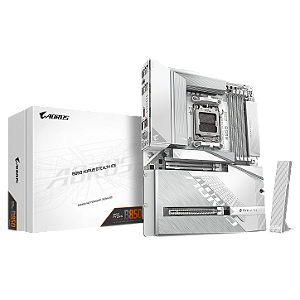 Placa Mãe Gigabyte B850 Aorus Stealth Ice DDR5 AM5 ATX