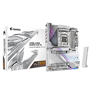 Placa Mãe Gigabyte X870E Aorus Master X3D Ice DDR5 AM5 ATX
