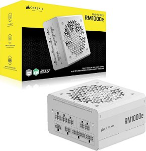 Fonte Corsair RM1000e CP-9020294-NA ATX 1000W 80 Plus Gold Full Modular - Branco